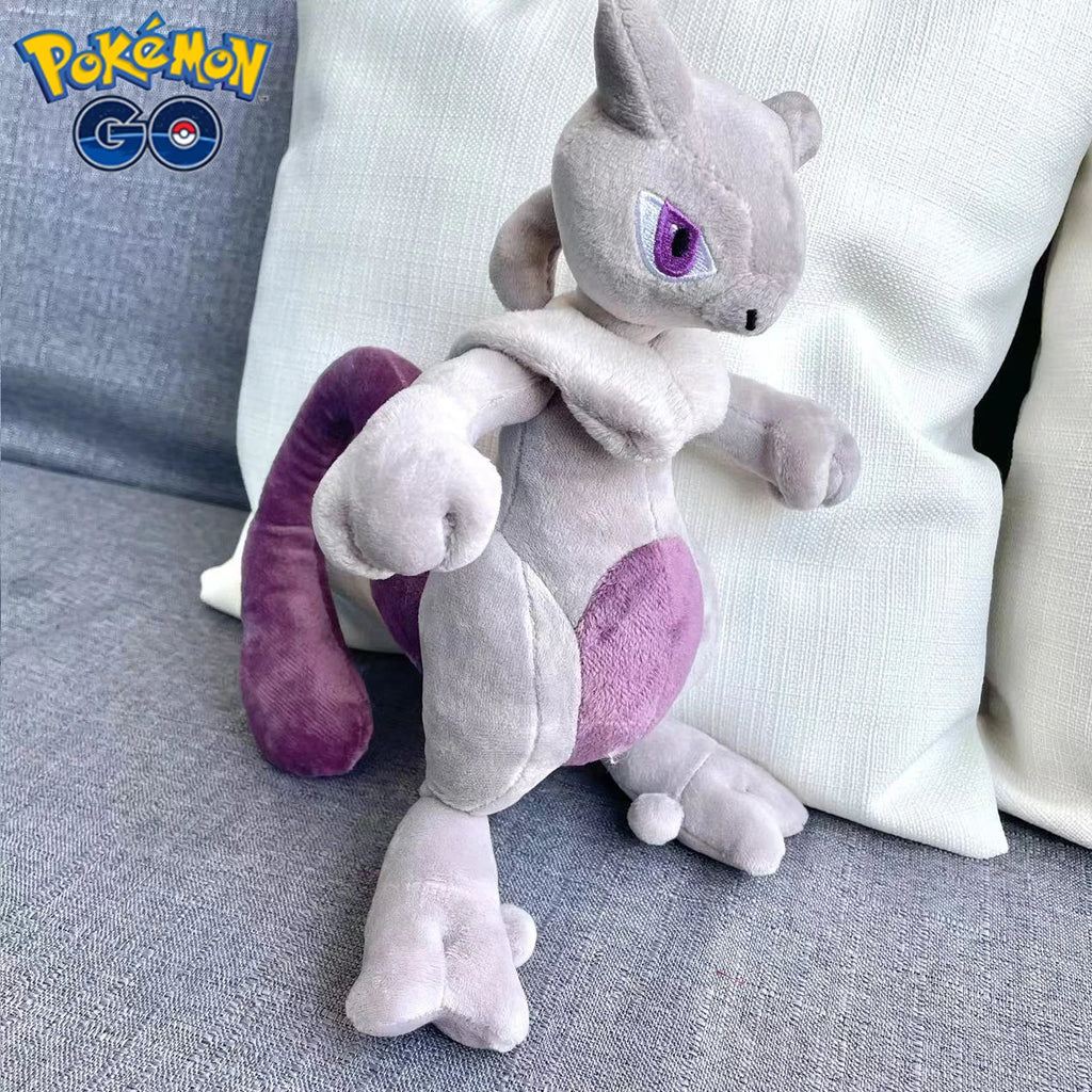 Pokemon Mewtwo Plush Toy 30cm Anime Cartoon Stuffed Animal Cotton Pillow Sofa Doll Party Gift for Child Boy Girl Room Decoration