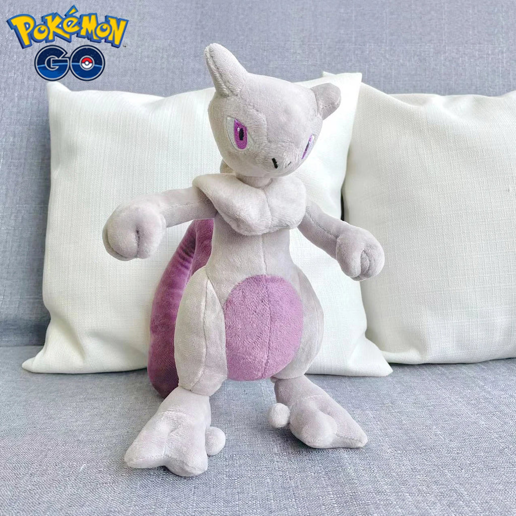 Pokemon Mewtwo Plush Toy 30cm Anime Cartoon Stuffed Animal Cotton Pillow Sofa Doll Party Gift for Child Boy Girl Room Decoration