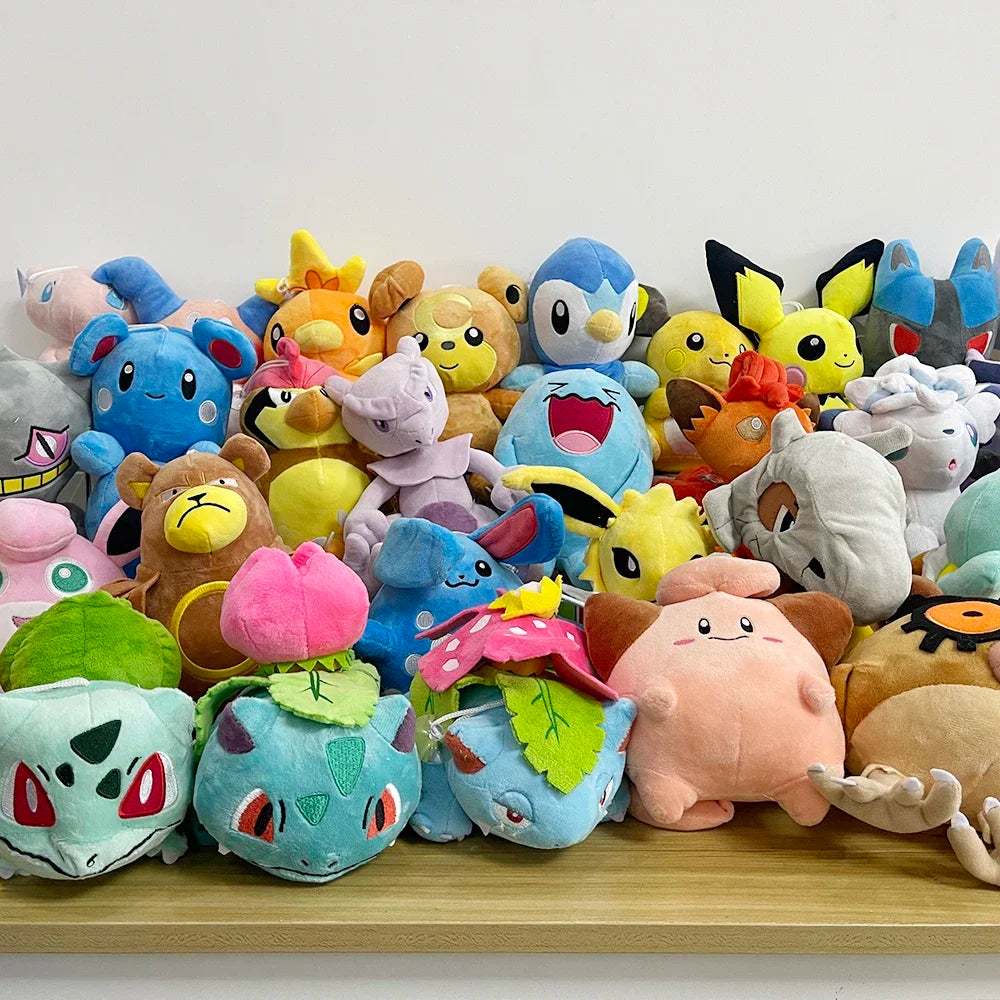 Pokemon Pikachu Peluche Squirtle Bulbasaur Charmander Cyndaquil Plush Stuffed Toys Hobbies Collection Xmas Birthday Gifts