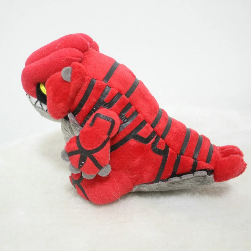 Pokemon Groudon Plush Doll Cartoon Japan Anime Red Elf Plush Toys Soft Stuffed Kawaii Dinosaur Doll Birthday Gift For Kids