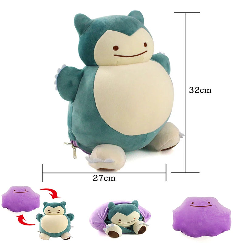 Snorlax Plush Toys Anime Movie Pocket Monsters New Ditto Snorlax Soft Stuffed Animal Game Doll For Christmas Gift