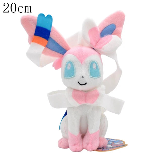 Eevee Family Pokemon Plush Toys Set - Sylveon Umbreon Vaporeon Flareon Pikachu Stuffed Dolls Exquisite Kids Xmas Gift