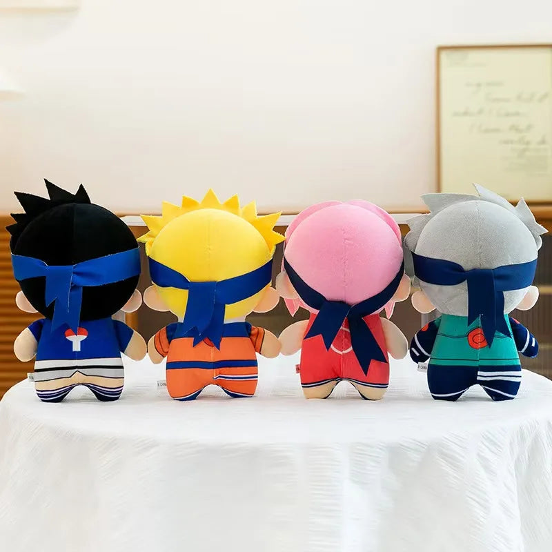 Anime Naruto Plush Toys Cute Sasuke Sakura Plushie Kawaii Kakashi Soft Stuff Doll Room Decor For Birthday Gift
