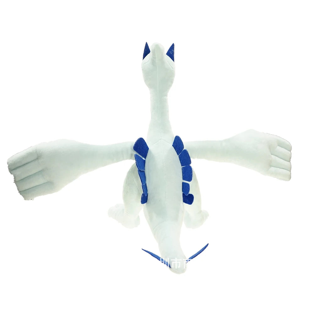 Lugia Plush Toy - Large 14-inch Soft Fluffy Pokemon Stuffed Animal, Anime Collectible Gift for Kids, Fans & Collectors