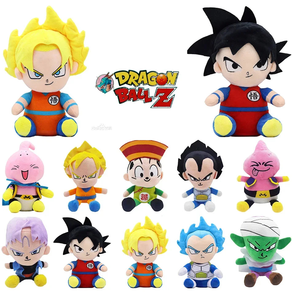 The Anime Plush DragonBall Japan  Toys Super Saiyan Goku Vegeta Picollo Trunks Gohan Cartoon Figure Stuffed Dolls Child Gifts