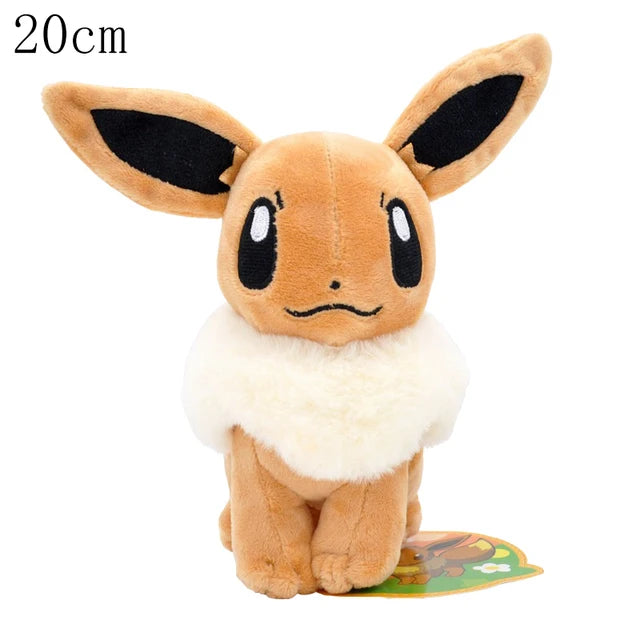 Eevee Family Pokemon Plush Toys Set - Sylveon Umbreon Vaporeon Flareon Pikachu Stuffed Dolls Exquisite Kids Xmas Gift