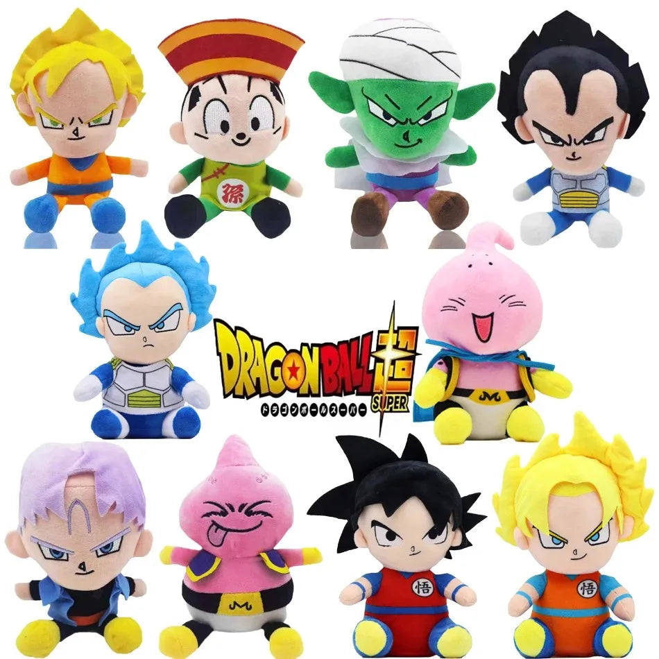 The Anime Plush DragonBall Japan  Toys Super Saiyan Goku Vegeta Picollo Trunks Gohan Cartoon Figure Stuffed Dolls Child Gifts