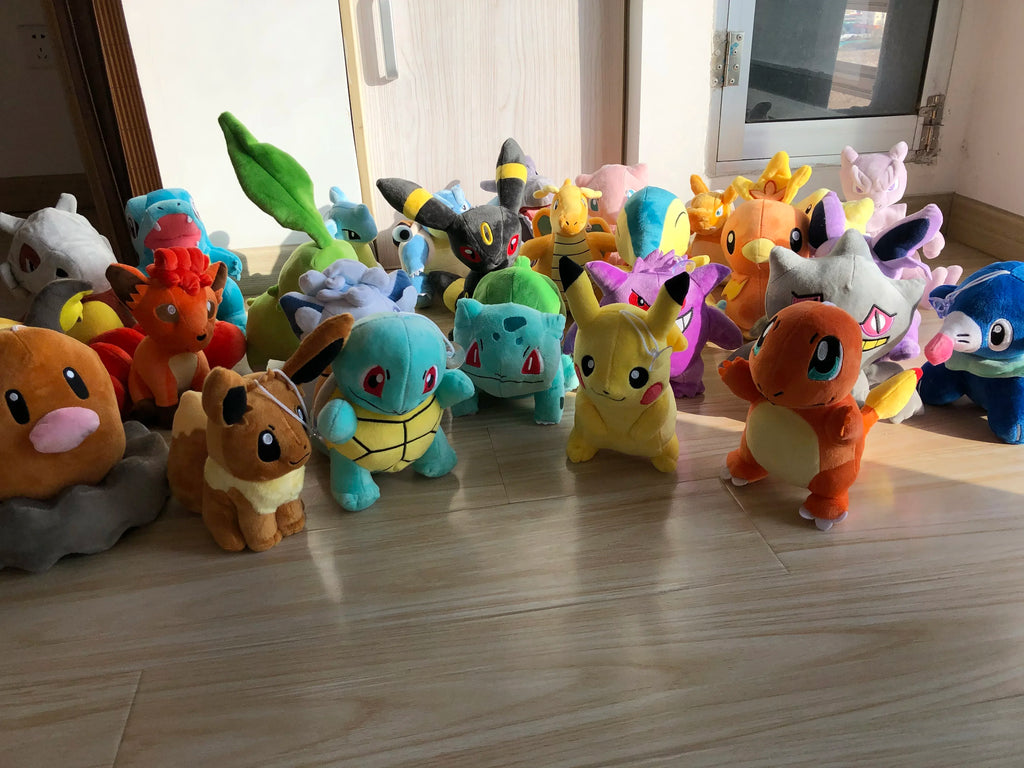 Pokemon Pikachu Peluche Squirtle Bulbasaur Charmander Cyndaquil Plush Stuffed Toys Hobbies Collection Xmas Birthday Gifts