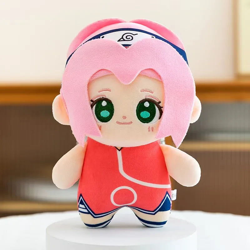 Anime Naruto Plush Toys Cute Sasuke Sakura Plushie Kawaii Kakashi Soft Stuff Doll Room Decor For Birthday Gift