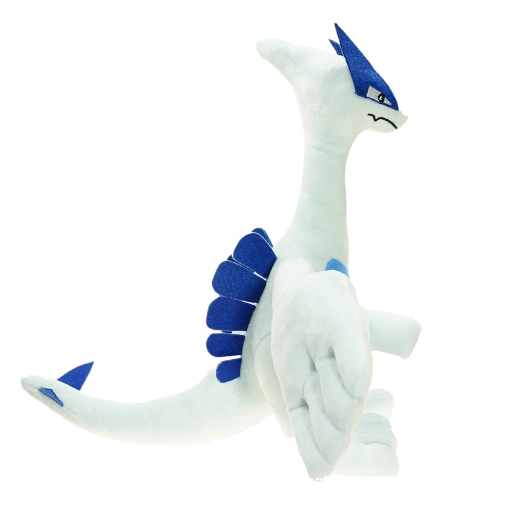 Lugia Plush Toy - Large 14-inch Soft Fluffy Pokemon Stuffed Animal, Anime Collectible Gift for Kids, Fans & Collectors