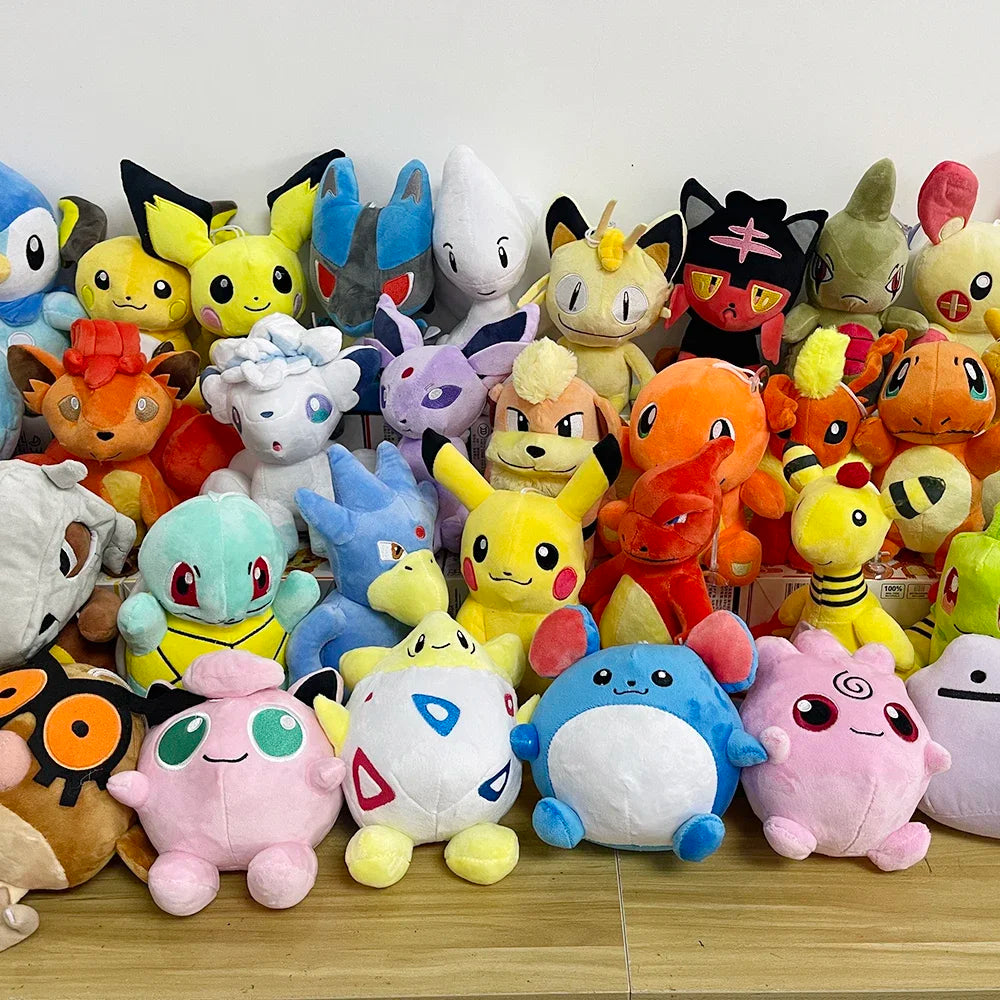 Cute Blastoise Plush Toys Pokemon Plush Toy Bulbasaur Charmander Squirtle Pikachu Anime Figure Gengar Eevee Stuffed Doll Gift