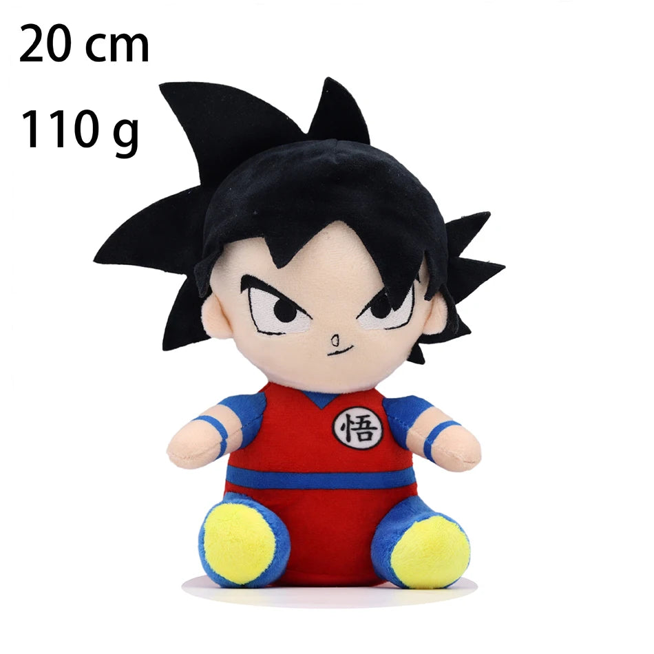 20cm DragonBall Japan Anime Plush Toys Super Saiyan Goku Vegeta Picollo Trunks Gohan Cartoon Figure Stuffed Dolls Child Gifts