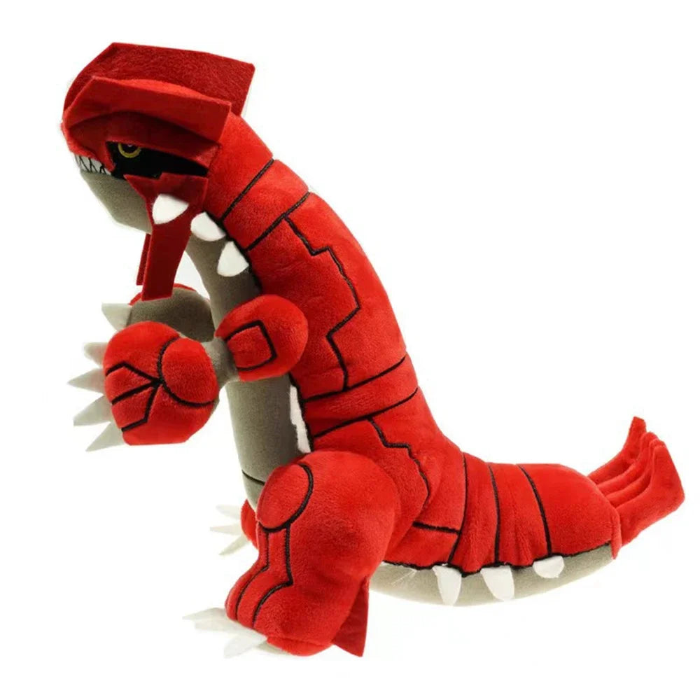 Pokemon Groudon Plush Doll Cartoon Japan Anime Red Elf Plush Toys Soft Stuffed Kawaii Dinosaur Doll Birthday Gift For Kids