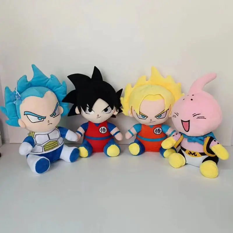 The Anime Plush DragonBall Japan  Toys Super Saiyan Goku Vegeta Picollo Trunks Gohan Cartoon Figure Stuffed Dolls Child Gifts