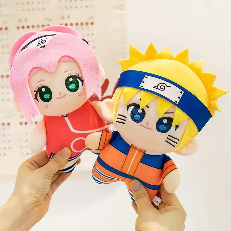Anime Naruto Plush Toys Cute Sasuke Sakura Plushie Kawaii Kakashi Soft Stuff Doll Room Decor For Birthday Gift