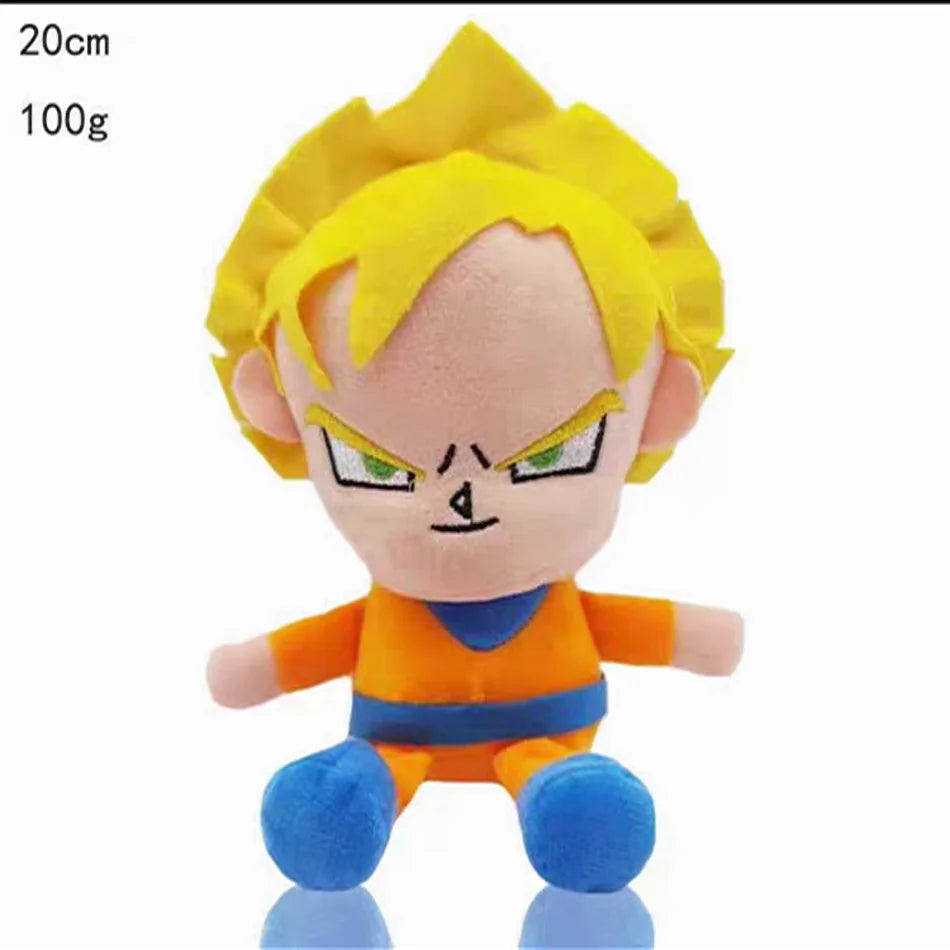 The Anime Plush DragonBall Japan  Toys Super Saiyan Goku Vegeta Picollo Trunks Gohan Cartoon Figure Stuffed Dolls Child Gifts