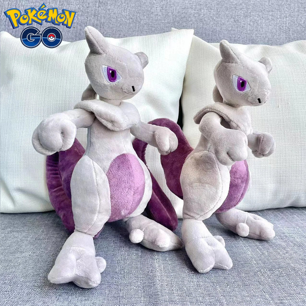 Pokemon Mewtwo Plush Toy 30cm Anime Cartoon Stuffed Animal Cotton Pillow Sofa Doll Party Gift for Child Boy Girl Room Decoration