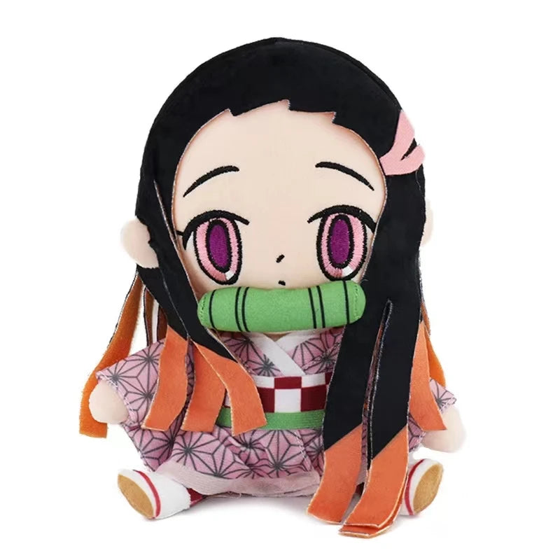 20cm Demon Slayer Plush Toys Tanjirou Anime Figure Nezuko Plushie Zenitsu Inosuke Doll Stuffed Toy Cosplay for Holiday Gifts