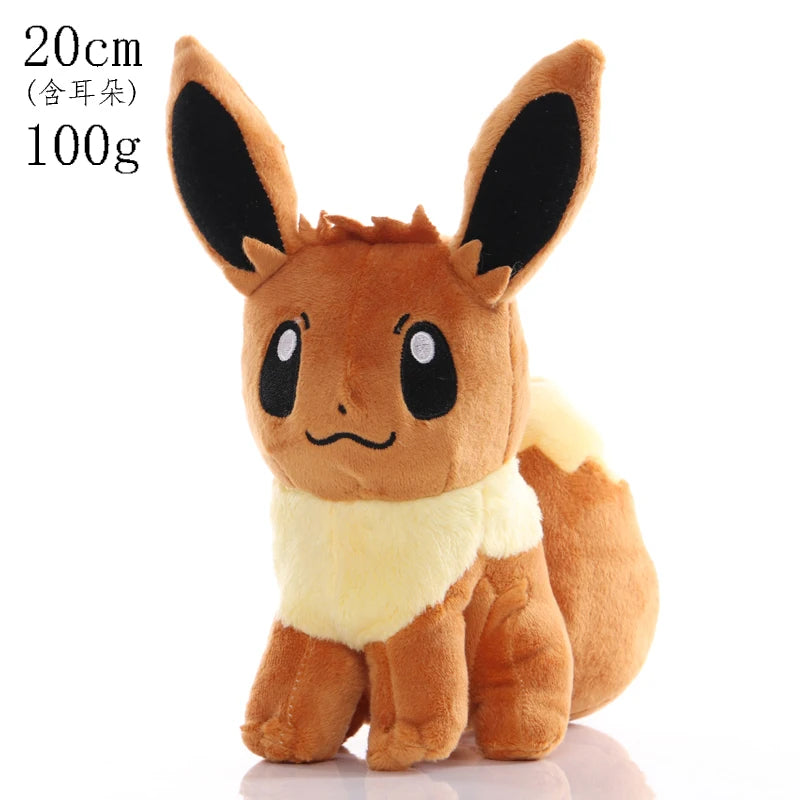 Eevee Family Pokemon Plush Toys Set - Sylveon Umbreon Vaporeon Flareon Pikachu Stuffed Dolls Exquisite Kids Xmas Gift