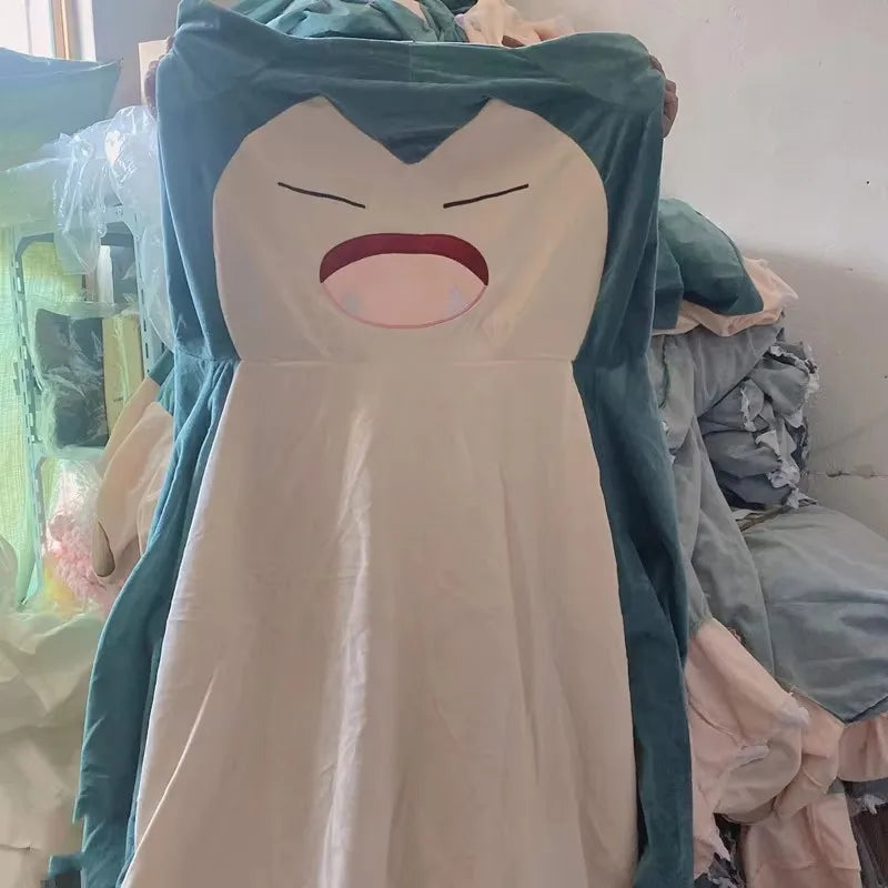 200/150cm Aoger Giant Snorlax Plush Toys Kawaii Soft Snorlax Leather Shell Plushie NO Filling Pillow Gifts For Children Pokemon