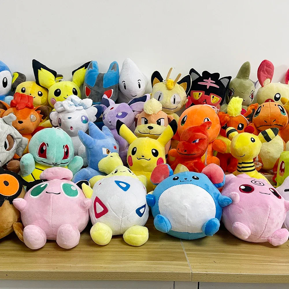 Cute Blastoise Plush Toys Pokemon Plush Toy Bulbasaur Charmander Squirtle Pikachu Anime Figure Gengar Eevee Stuffed Doll Gift