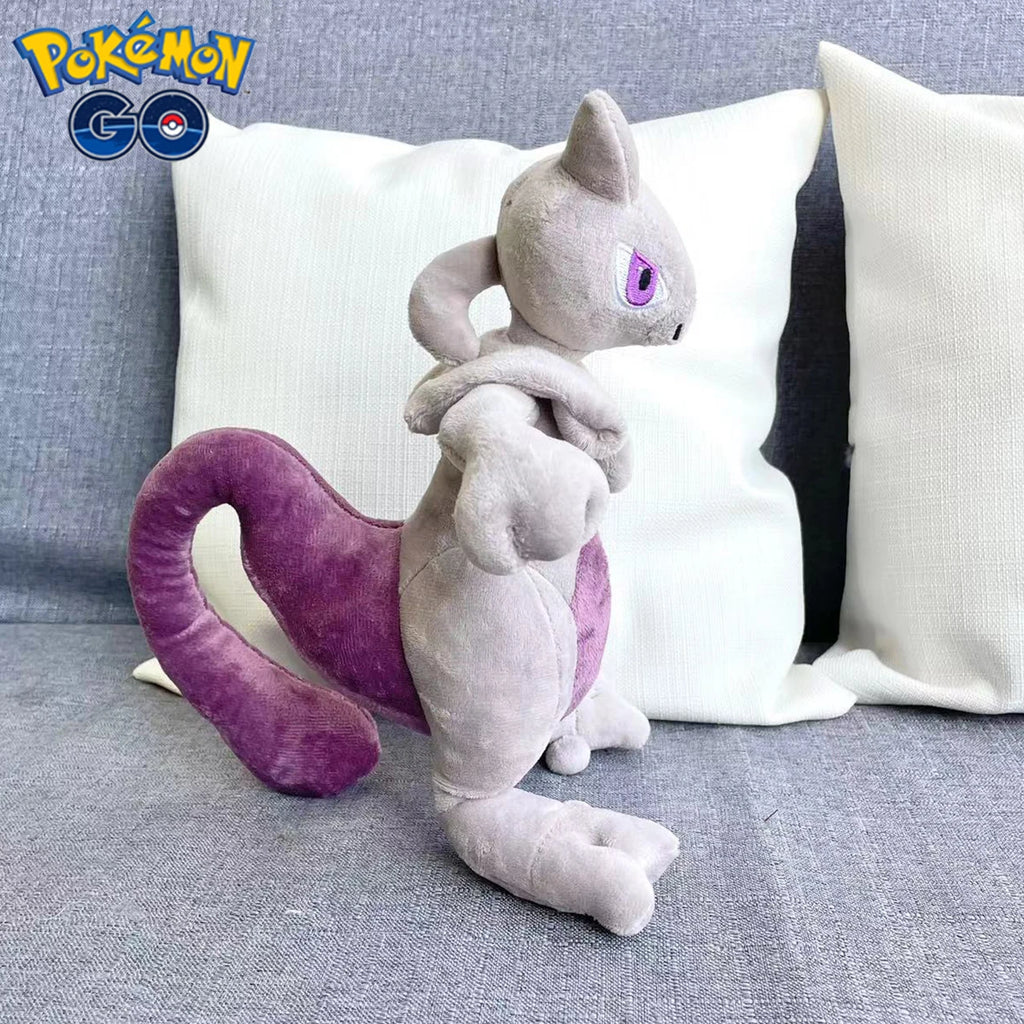 Pokemon Mewtwo Plush Toy 30cm Anime Cartoon Stuffed Animal Cotton Pillow Sofa Doll Party Gift for Child Boy Girl Room Decoration