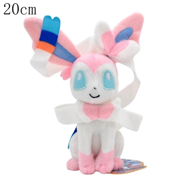 Eevee Family Pokemon Plush Toys Set - Sylveon Umbreon Vaporeon Flareon Pikachu Stuffed Dolls Exquisite Kids Xmas Gift